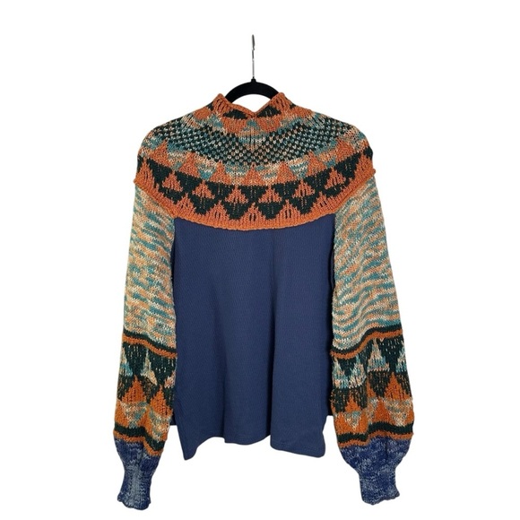 Free People Women’s Medium Swit The Small Stuff Pullover Sweater - Picture 3 of 7